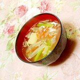 ❤蟹缶の汁とウェイパーｄｅ❤根菜の生姜スープ❤